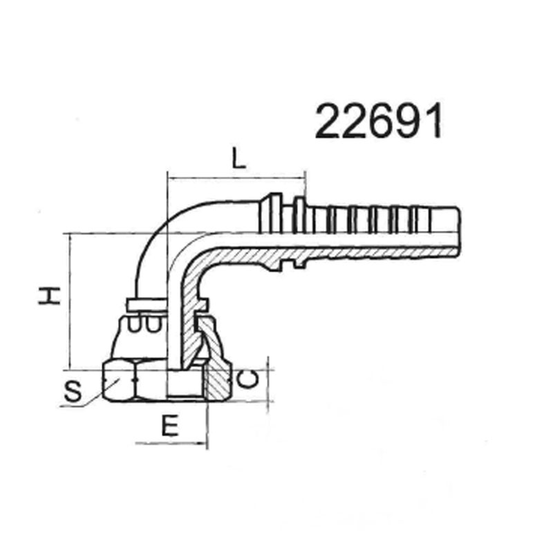 90°BSP FEMALE 60°CONE