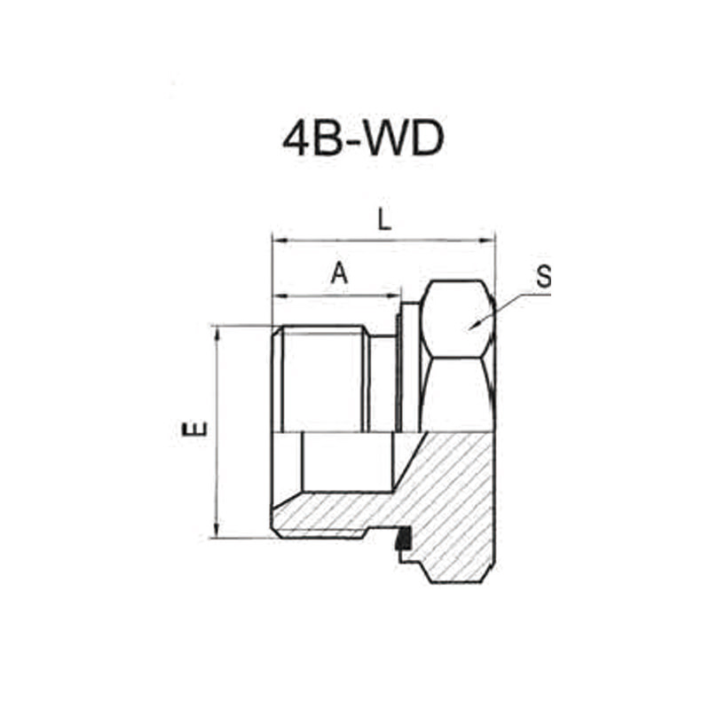 BSP MALE CAPTIVE SEAL PLUG