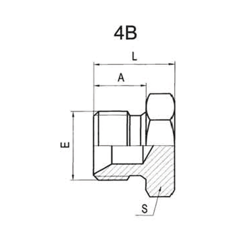 BSP MALE 60°SEAT OR BONDED SEAL PLUG