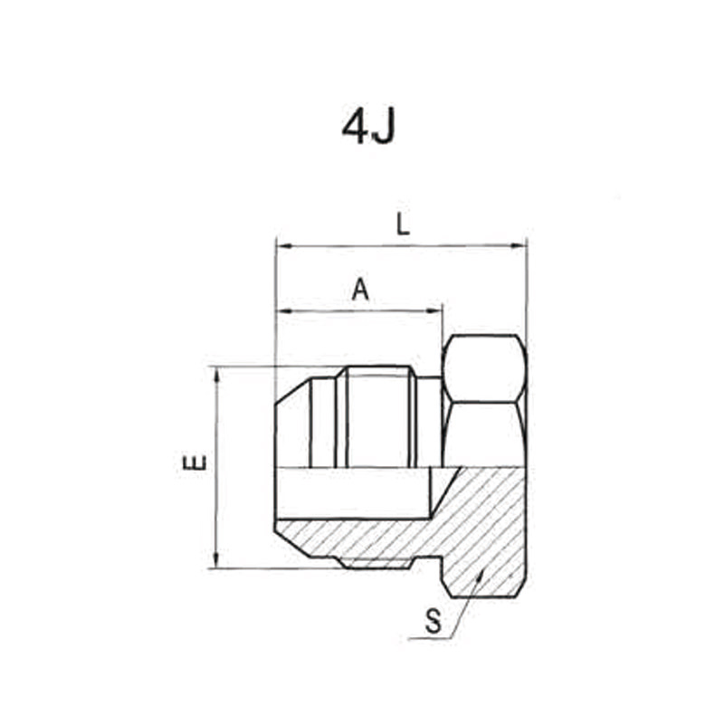 JIC MALE 74° CONE PLUG